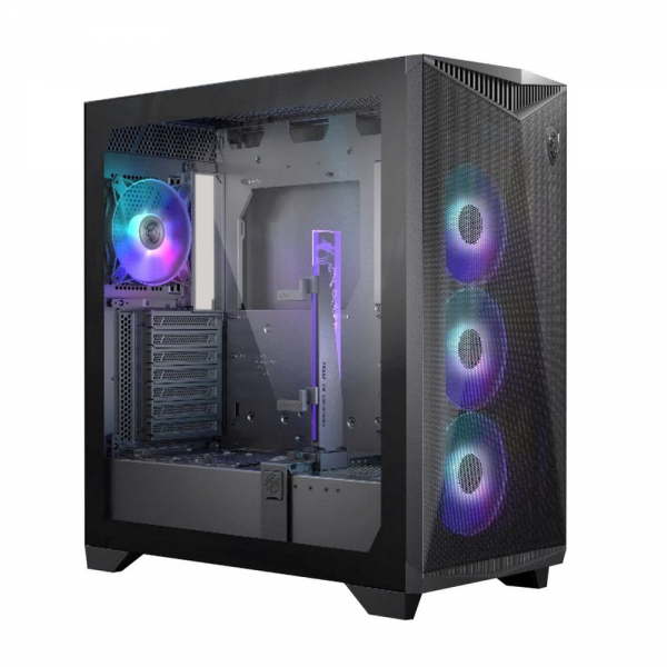 Корпус MSI MPG GUNGNIR 300R AIRFLOW Midi Tower, EATX ,2xUSB 3.2 Gen 1, 1xUSB 3.2 Gen2 Type-C,4x120mm PWM ARGB Fan, ARGB+PWM Control Board, Tempered Glass Window