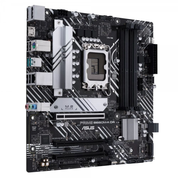 Материнская плата ASUS PRIME B660M-A D4-CSM LGA1700 mATX 4xDDR4 3xPCIEx16 2xM.2 DP 2хHDMI GLAN