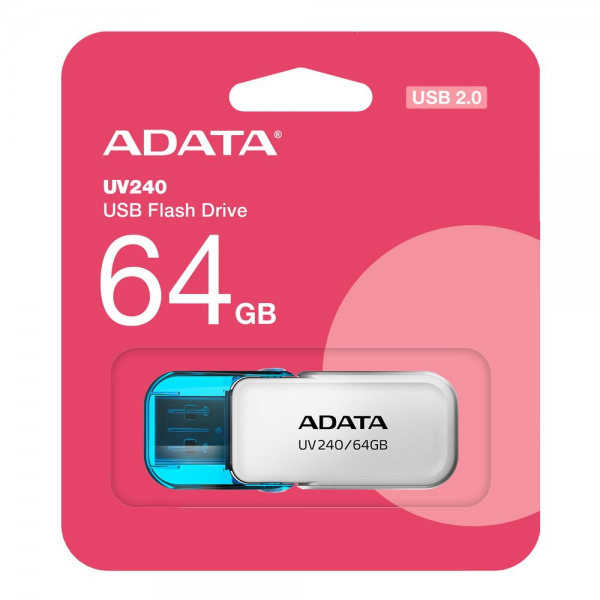 USB накопитель ADATA 64GB USB2.0 AUV240-64G-RWH