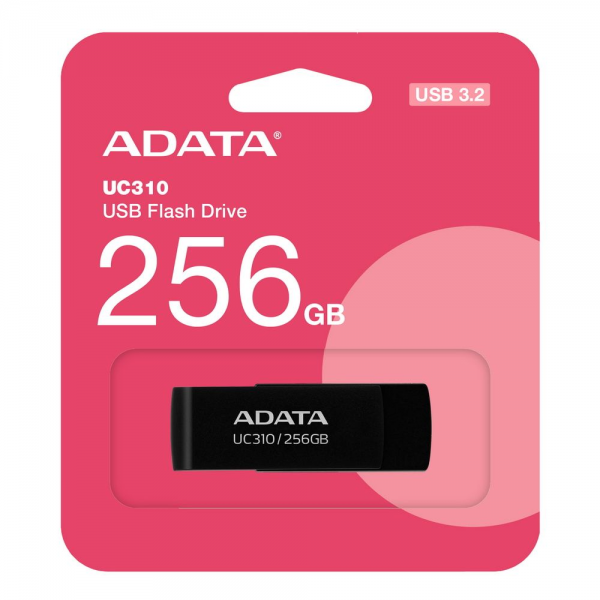 USB накопитель ADATA 256GB USB 3.2 Gen1 UC310-256G-RBK Black