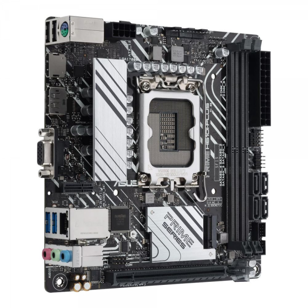 Материнская плата ASUS PRIME H610I-PLUS-CSM LGA1700 mini-ITX 2xDDR5 PCIEx16 M.2 DP HDMI VGA GLAN