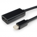 Переходник Cablexpert  miniDisplayPort - DisplayPort, Cablexpert A-mDPM-DPF-001  20M/20F, длина 16см, черный, пакет