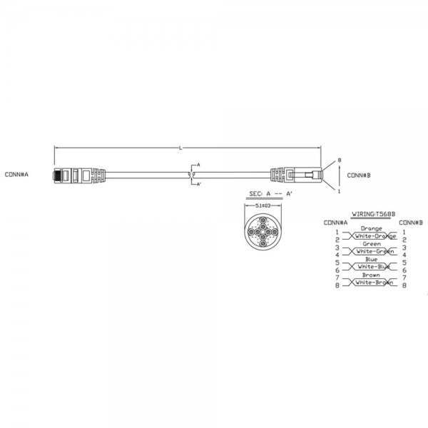 Кабельная сборка Hyperline  PC-LPM-UTP-RJ45-RJ45-C5e-5M-LSZH-RD Патч-корд U/UTP, Cat.5е (100% Fluke Component Tested), LSZH, 5м, красный