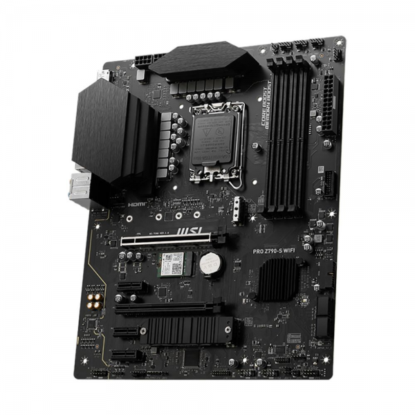 Материнская плата MSI PRO Z790-S WIFI Z790, LGA1700, 4*DDR5, 2*PCIEx16, 3*PCIEx1, 2*M.2, 1*TypeC, , 8*USB3.2Gen1, 6*USB2.0, 4*SATA3.0, 2.5G, DP, HDMI, ATX, RTL