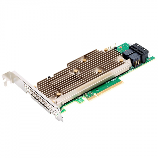 RAID-контроллер Broadcom 9460-8i SGL  (05-50011-02)  PCIe 3.1 x8 LP, SAS/SATA/NVMe, RAID 0,1,5,6,10,50,60, 8port(2 * int SFF8643), 2GB Cache, 3508ROC