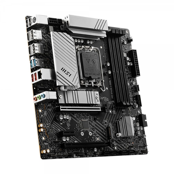 Материнская плата MSI PRO B760M-A DDR4 II DDR4,B760,LGA1700,2DDR4,2PCI-Ex16,1PCI-Ex1,2M.2 4SATA3,2USB3.2 Gen2