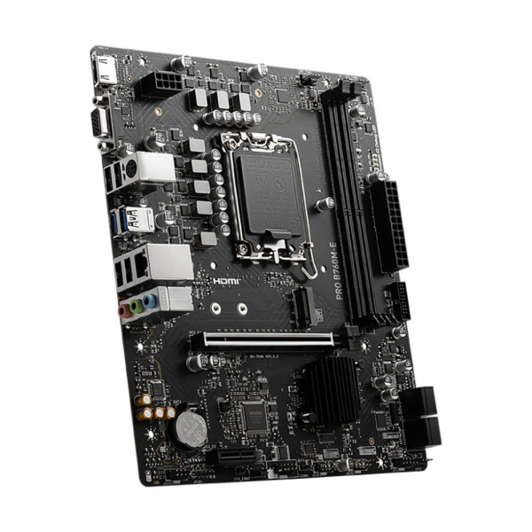 Материнская плата MSI PRO B760M-E B760, LGA1700, 2*DDR5, 1*PCIEx16, 1*PCIEx1, 1*M.2, 4*USB3.2Gen1, 8*USB2.0, 4*SATA3.0, 1G, VGA, HDMI, M-ATX, RTL