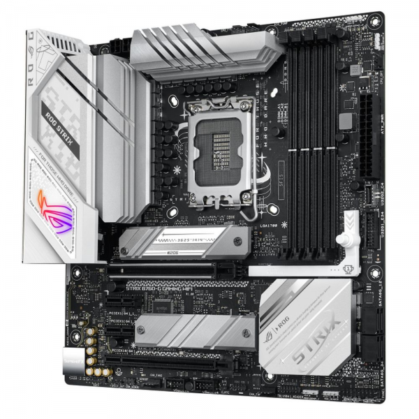 Материнская плата ASUS ROG STRIX B760-G GAMING WIFI LGA1700 mATX 4xDDR5 2xPCIEx16 2xPCIEx1 2xM.2 2хUSB-C DP HDMI 2.5GLAN Wi-Fi 6Е