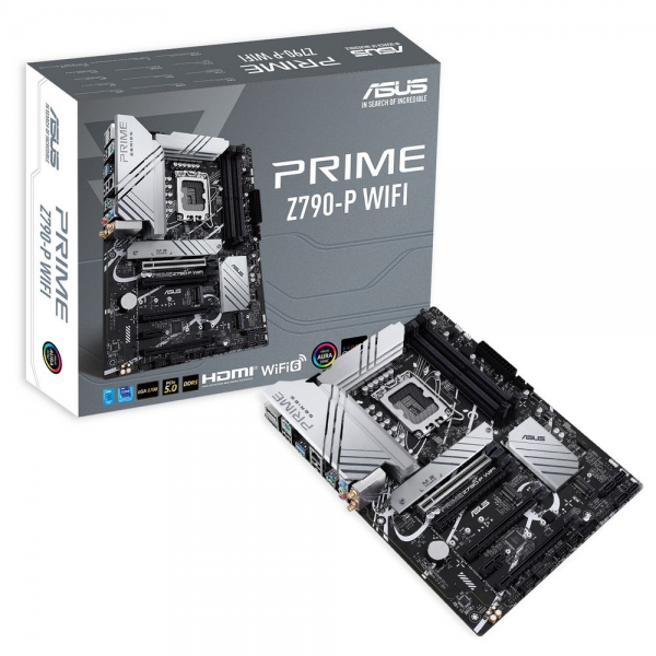 Материнская плата ASUS PRIME Z790-P WIFI LGA1700 ATX 4xDDR5 4xPCIEx16 PCIEx1 3xM.2 USB-C DP HDMI 2.5GLAN Wi-Fi 6