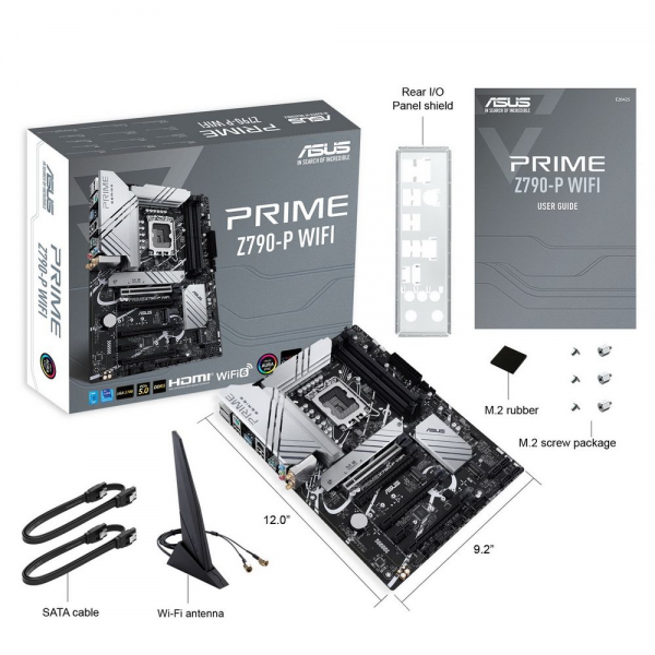 Материнская плата ASUS PRIME Z790-P WIFI LGA1700 ATX 4xDDR5 4xPCIEx16 PCIEx1 3xM.2 USB-C DP HDMI 2.5GLAN Wi-Fi 6
