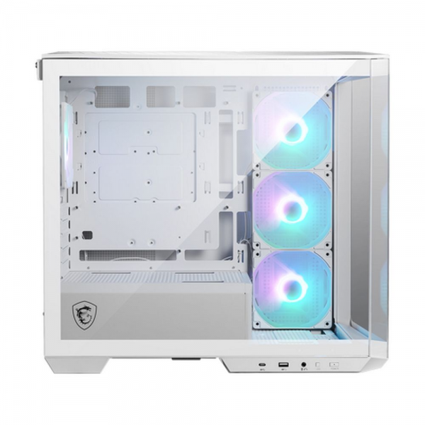 Корпус MSI MAG Pano M100R PZ White , Micro-ATX, 1xUSB 3.2 Gen 1, 1xUSB 3.2 Gen2 Type-C, 4x120mm ARGB Fan, ARGB+PWM Control Board, TG, WHITE
