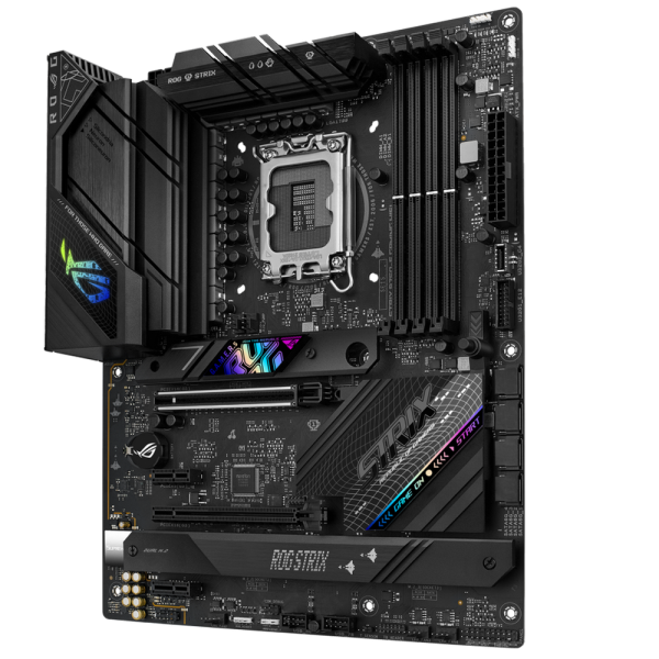 Материнская плата ASUS ROG STRIX B760-F GAMING WIFI LGA1700 ATX 4xDDR5 2xPCIEx16 2xPCIEx1 3xM.2 USB-C DP HDMI 2.5GLAN Wi-Fi 6E