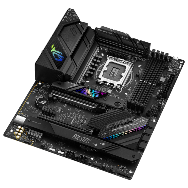 Материнская плата ASUS ROG STRIX B760-F GAMING WIFI LGA1700 ATX 4xDDR5 2xPCIEx16 2xPCIEx1 3xM.2 USB-C DP HDMI 2.5GLAN Wi-Fi 6E