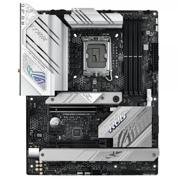Материнская плата ASUS ROG STRIX B760-A GAMING WIFI LGA1700 ATX 4xDDR5 2xPCIEx16 2xPCIEx1 3xM.2 2xUSB-C DP HDMI 2.5GLAN Wi-Fi 6Е
