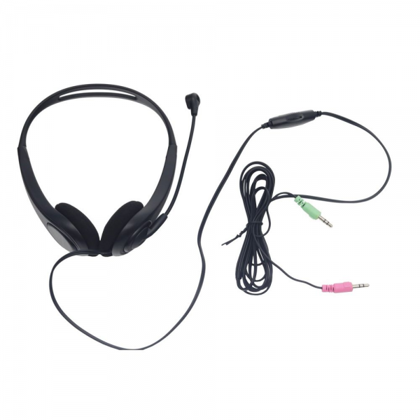 Наушники Raskat Standart 2J (30мм, 60Ом, 105±3дБ, 20-20000Гц, микрофон, 2х3,5мм Jack, 2,2м)