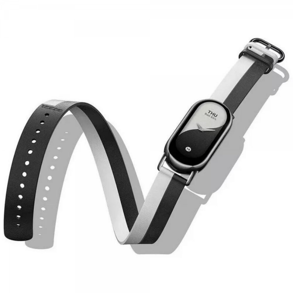 Ремешок для смарт-часов Xiaomi Smart Band 8 Double Wrap Strap - Black and White