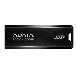 Твердотельный накопитель SSD ADATA SC610 1TB Black External   USB 3.2 Gen2, 550/500 RTL
