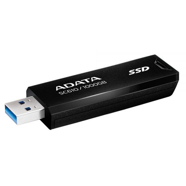 Твердотельный накопитель SSD ADATA SC610 1TB Black External   USB 3.2 Gen2, 550/500 RTL