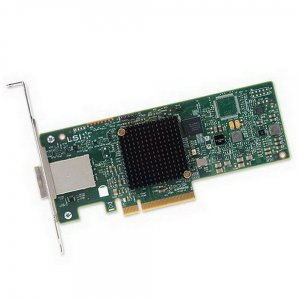 HBA-адаптер Broadcom LSI SAS 9300-8E SGL (LSI00343 / H5-25460-00 / H3-25460-02H)  PCIe 3.0 x8 LP, SAS/SATA 12G HBA, 8port(2*ext SFF8644), 3008 IOC RTL {5}