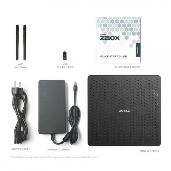 Платформа мини пк ZBOX-QRP7N3500-BE Barebone NVIDIA RTX 3500,Intel i7-13700HX, 2x DDR5 SODIMM slot, M.2 SSD