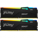 Модуль памяти Kingston 32GB DDR5 5600 DIMM FURY Beast Black RGB kit 2*16,Non-ECC,  CL40, 1.25V, 288-pin RTL