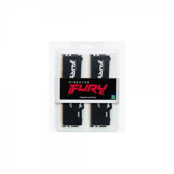 Модуль памяти Kingston 32GB DDR5 5600 DIMM FURY Beast Black RGB kit 2*16,Non-ECC,  CL40, 1.25V, 288-pin RTL