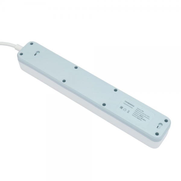 Сетевой фильтр Гарнизон EPS-4-U3-W-2 белый, 4 розетки 220В, 10А, 3 розетки USB-A 5В, кабель 2м, ур.защиты 2+, пакет
