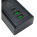 Сетевой фильтр Cablexpert Exnovo EXN-4-CU2-B-2 черный, Макс мощность 2500Вт, 3 розетки 220В, 10А, 2 розетки USB-A 5В, 1 розетка USB-C 30Вт PD, кабель 2м, ур.защиты 4+, коробка