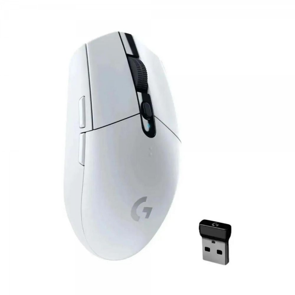 Мышь Logitech Мышь игровая Logitech G304 Lightspeed White белая, 200-12000dpi, беспроводная 2.4GHz, USB приемник LIGHTSPEED™, 6 программируемых кнопок, под обе руки