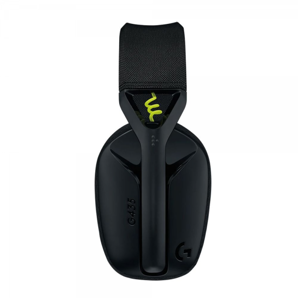 Гарнитура игровая Logitech G435 Black черная, беспроводная, накладной тип, дифузоры 40мм, 20 Гц - 20 кГц, USB Lightspeed + Bluetooth, кабель для зарядки USB-C - USB-A