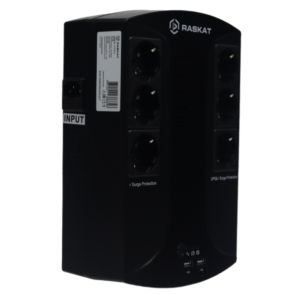 Источник бесперебойного питания  ИБП Raskat VS-850VA 850VA, 510Вт, 6хCEE 7