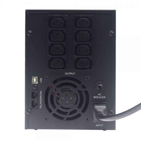 Источник бесперебойного питания  ИБП Raskat HIL-3000VA (3000VA, 1800Вт, 8xIEC320, LCD, USB type-B, 2xRJ-45)