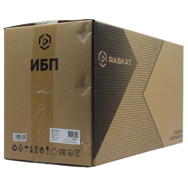 Источник бесперебойного питания  ИБП Raskat HSL-3000VA (3000VA, 1800Вт, 4xCEE7, LCD, USB type-B, 2xRJ-45)