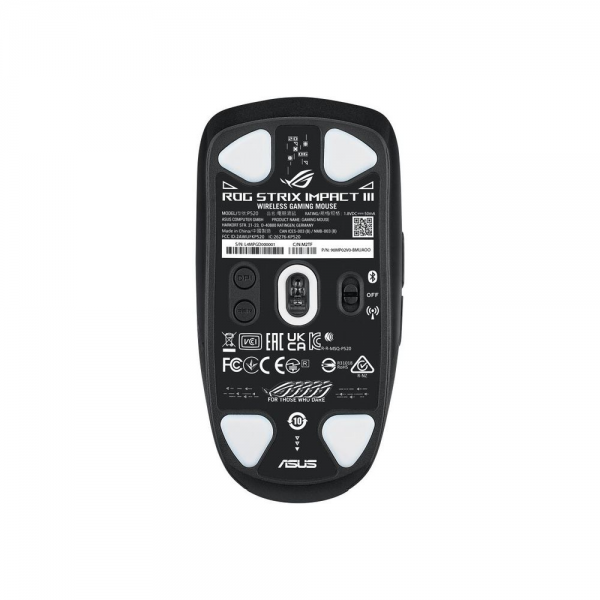 Мышь ASUS P520 ROG STRIX IMPACT III WL 57-72g 36,000DPI Bluetooth 5.1 2.4GHz 6buttons