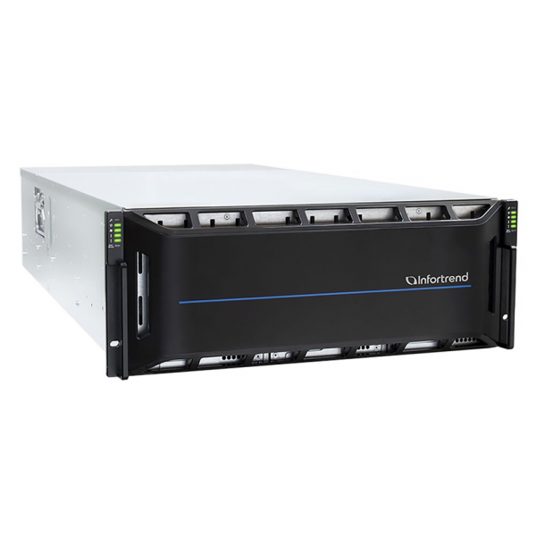 Сетевой накопитель Infortrend CS 2060D-J 4U/60bay, scale-out NAS, dual nodes subsystem including 2x4 Core CPU, 128GB (8x16GB), 8x10GbE(SFP+), 4x12Gb/s SAS EXP. Ports, 2x(PSU+FAN), 2x(SuperCap.+flash), 60 x 3.5