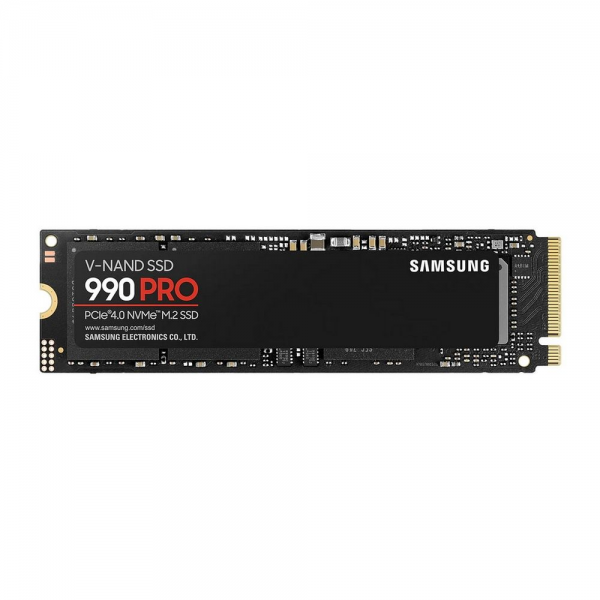 Твердотельный накопитель SSD Samsung M.2 2280 4TB 990 PRO NVMe 2.0, PCIe 4.0 x4, V-NAND
TLC, R/W 7450/6900MB/s, IOPs 1 400 000/1 550 000, DRAM
buffer 4096MB, TBW 2400, DWPD 0.33