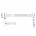 Кабель L285MM004-SD-R     Cable MCIO x8 74P (прямой Straight Type)  -TO-  MCIO x8 74P (угловой Right Angle) , 85 Ohm, L:80cm