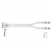 Кабель L285MM012-SD-R   Cable MCIO x8 74P (прямой Straight Type)  -TO-  2x HD MiniSAS 4i 36P (SFF8643, прямой Straight Type) , 85 Ohm, L:80cm