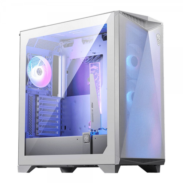 Корпус MSI MPG GUNGNIR 300R AIRFLOW White, Midi Tower, EATX ,2xUSB 3.2 Gen 1, 1xUSB 3.2 Gen2 Type-C,4x120mm PWM ARGB Fan, ARGB+PWM Control Board, Tempered Glass Window