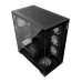 Корпус XPG INVADER X BLACK (INVADERXMT-BKCWW) Mid-Tower Gaming ATX PC Case with Panoramic View, Tempered Glass Panels, and RGB Lighting Black