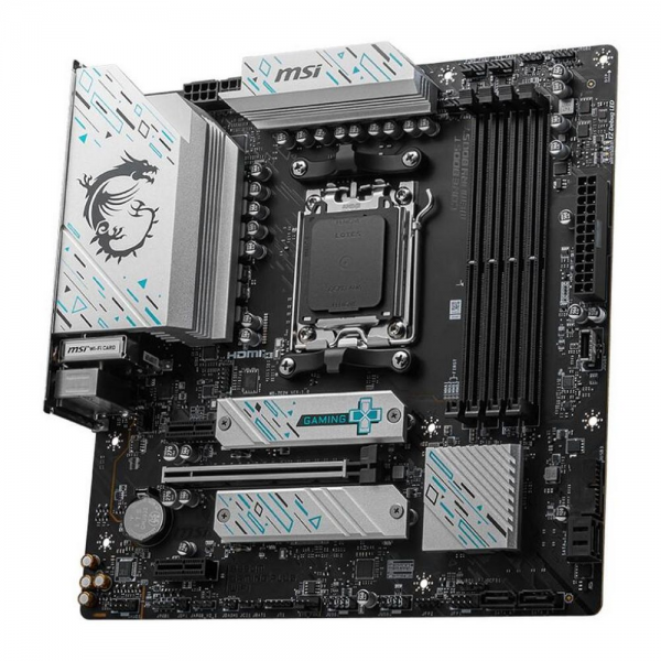 Материнская плата MSI B650M GAMING PLUS WIFI B650, AM5, 4*DDR5, 1*PCIEx16, 2*PCIEx1, 2*M.2, 2*TypeC, 3*USB3.2Gen2, 6*USB3.2Gen1, 4*USB2.0, 4*SATA3.0, 2.5G, DP, HDMI, M-ATX, RTL