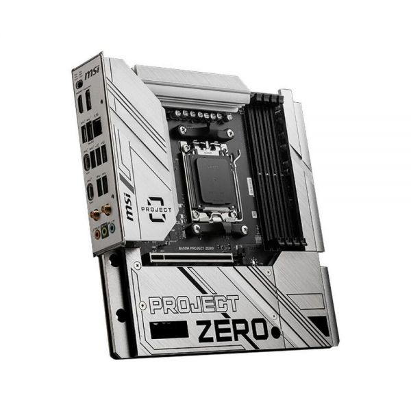 Материнская плата MSI B650M PROJECT ZERO B650, AM5, 4*DDR5, 1*PCIEx16, 1*PCIEx1, 2*M.2, 3*TypeC, 3*USB3.2Gen2, 4*USB3.2Gen1, 6*USB2.0, 4*SATA3.0, 2.5G, DP, HDMI, M-ATX, RTL