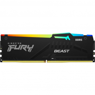 Модуль памяти Kingston 16GB DDR5 5600 DIMM FURY Beast Black RGB EXPO Non-ECC Unbuffered, 1RX8 36-38-38 1.25V 288-pin 16Gbit