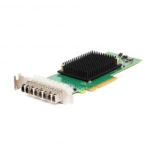 Сетевой адаптер Broadcom Emulex LPe31004-M6 Gen 6 (16GFC), 4-port, 16Gb/s, PCIe Gen3 x8, LC MMF 100m, трансиверы установлены. Not upgradable to 32GFC (16)