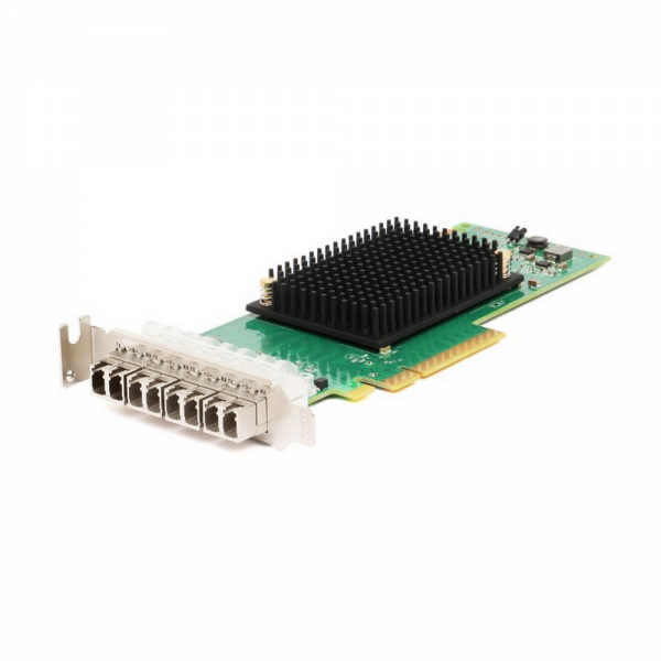 Сетевой адаптер Broadcom Emulex LPe31004-M6 Gen 6 (16GFC), 4-port, 16Gb/s, PCIe Gen3 x8, LC MMF 100m, трансиверы установлены. Not upgradable to 32GFC (16)