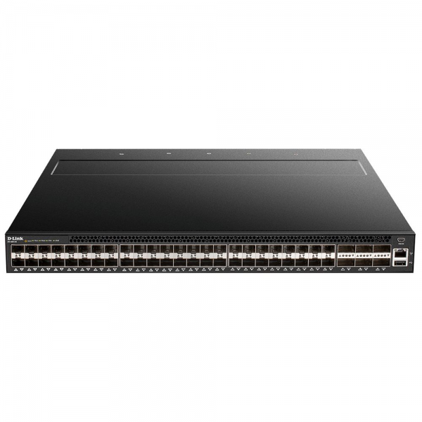 Коммутатор D-Link DXS-5000-54S/A1ASI Управляемый L3 коммутатор с 48 портами 10GBase-X SFP+,6 портами 40GBase-X QSFP+,2 источниками питания AC и 4 вентиляторами