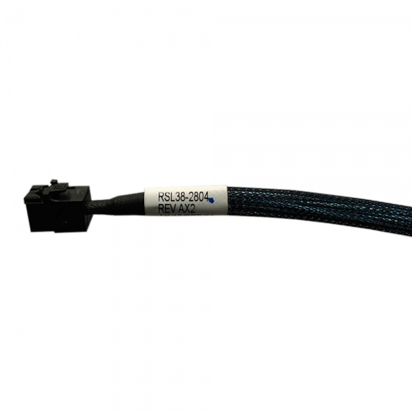 Кабель Amphenol  RSL38-2804  Slimline SASx4 (SFF8654) -to- HD MiniSAS x4 (SFF8643) 80cm,