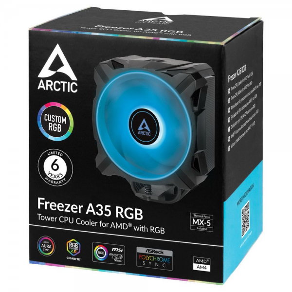 Вентилятор Arctic Cooling Вентилятор для процессора Arctic Freezer A35 RGB AM4  (ACFRE00114A) (703451)