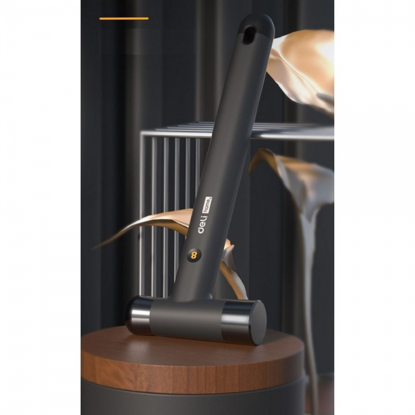 Молоток Deli Home Series Black HT7008 вес бойка 250 гр, эксклюзивный дизайн, рукоятка из высококачественного софттач пластика