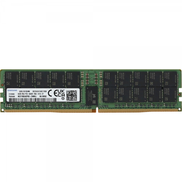 Модуль памяти Samsung 64GB DDR5 M321R8GA0PB0-CWM 5600MHz DIMM 2Rx4 Registred ECC